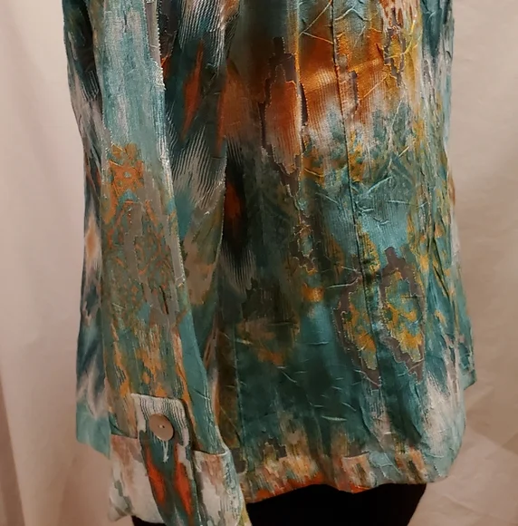 LIGHTWEIGHT SUMMER JACKET. RUBY ROAD, SIZE 8 - Picture 4 of 7